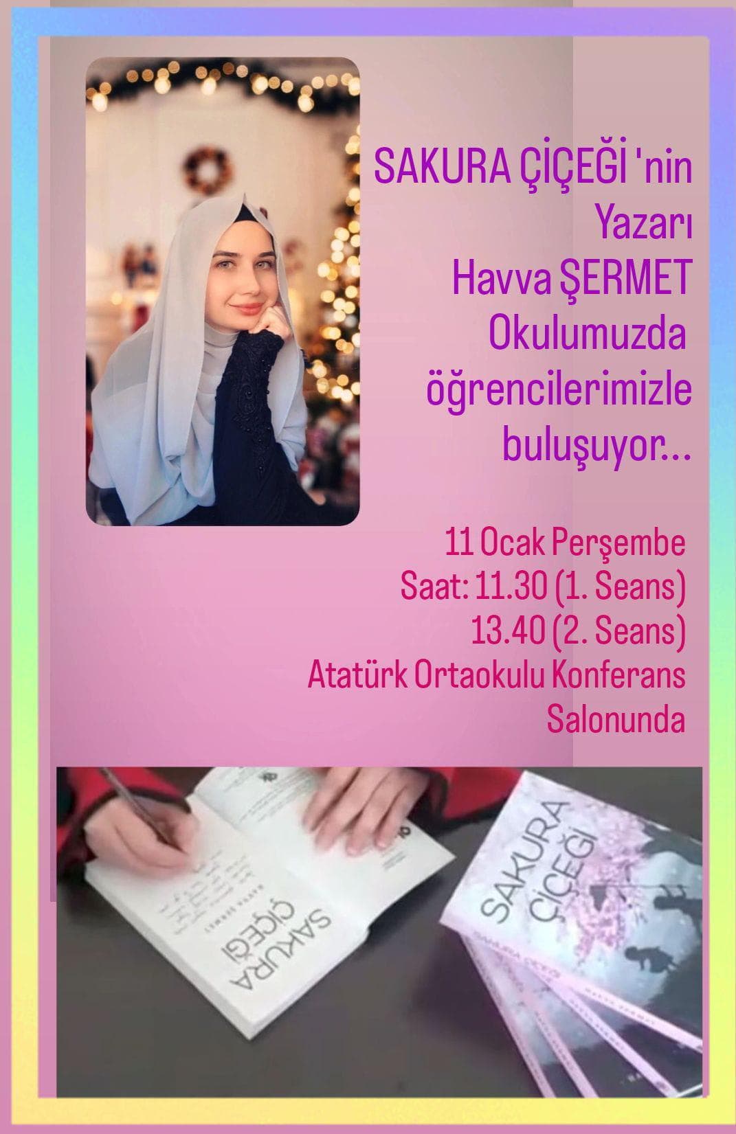 Genç Yazar Havva Şermet okurlarıyla buluşuyor