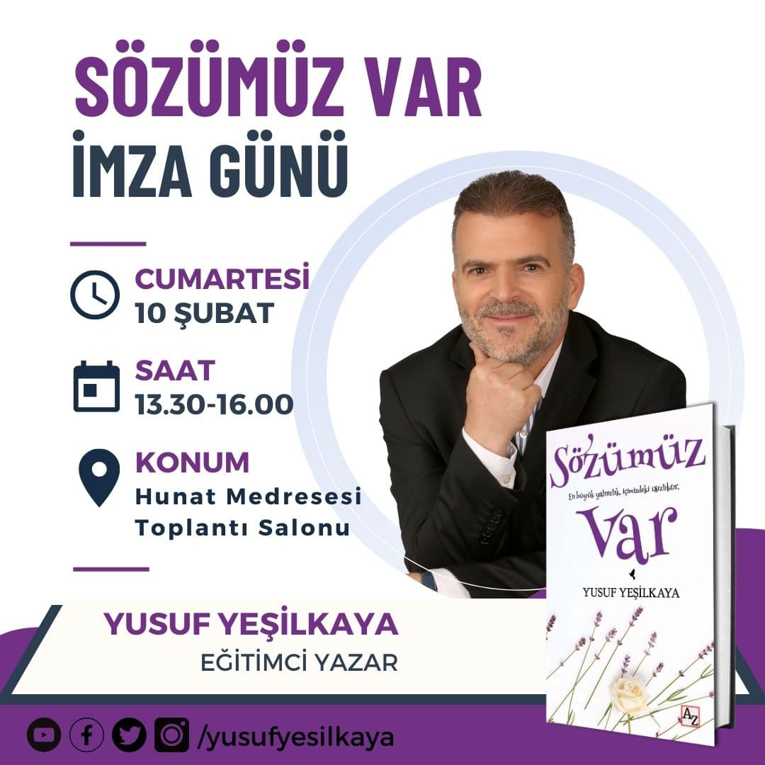 YUSUF YEŞİLKAYA OKURLARI İLE BULUŞUYOR!