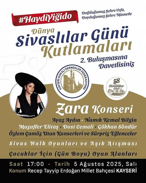 SİVASLILAR KAYSERİ’DE COŞTU